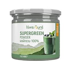 Supergreen powder ผงผักผลไม้รวม ผงผลไม้ สกัดจากผักแคล ผักโขม ข้าวสาลี  ข้าวบาร์เล่ อัลฟาฟ่า ใบบัวบก เป็นแหล่งแร่ธาตุชั้นดี