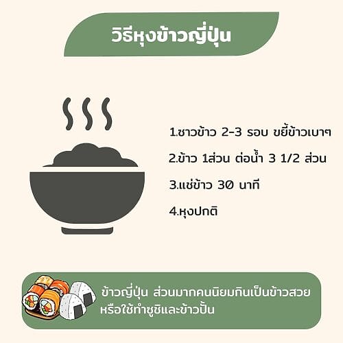 ข้าวญี่ปุ่น Japan Rice Japanese Rice ข้าวประเทศญี่ปุ่น ไร่พระจันทร์