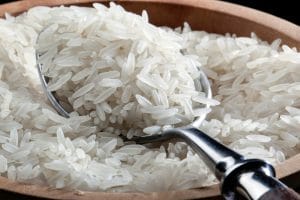 spoonful raw rice 1